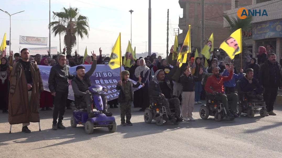 Şêniyên Hesekê û koçberan azadiya fîzîkî ya Rêber Abdullah Ocalan xwest