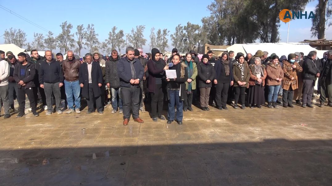 Koçberên Efrîn û Şehbayê komkujiyên li Helebê şermezar kirin