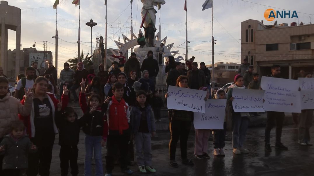 أهالي عامودا وديرك يتضامنون مع كوباني ويطالبون بوقف الهجمات فوراً