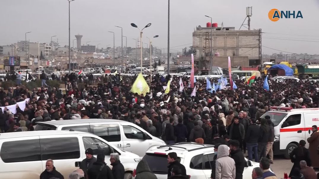 Li Qamişlo bi hezaran kesî karwan pêşwazî kir