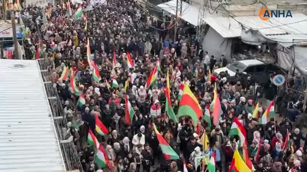 انطلاق فعاليات يوم "الدعم العالمي لروج آفا"-قامشلو