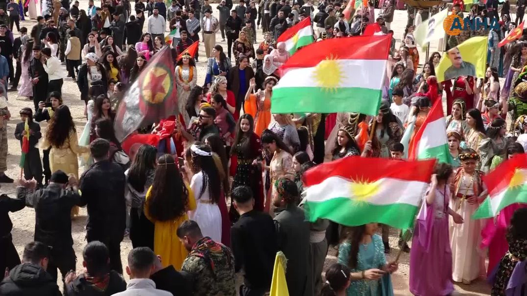 بدء فعاليات نوروز في روج آفا بإيقاد شعلة نوروز وقراءة رسالة القائد -حسكة